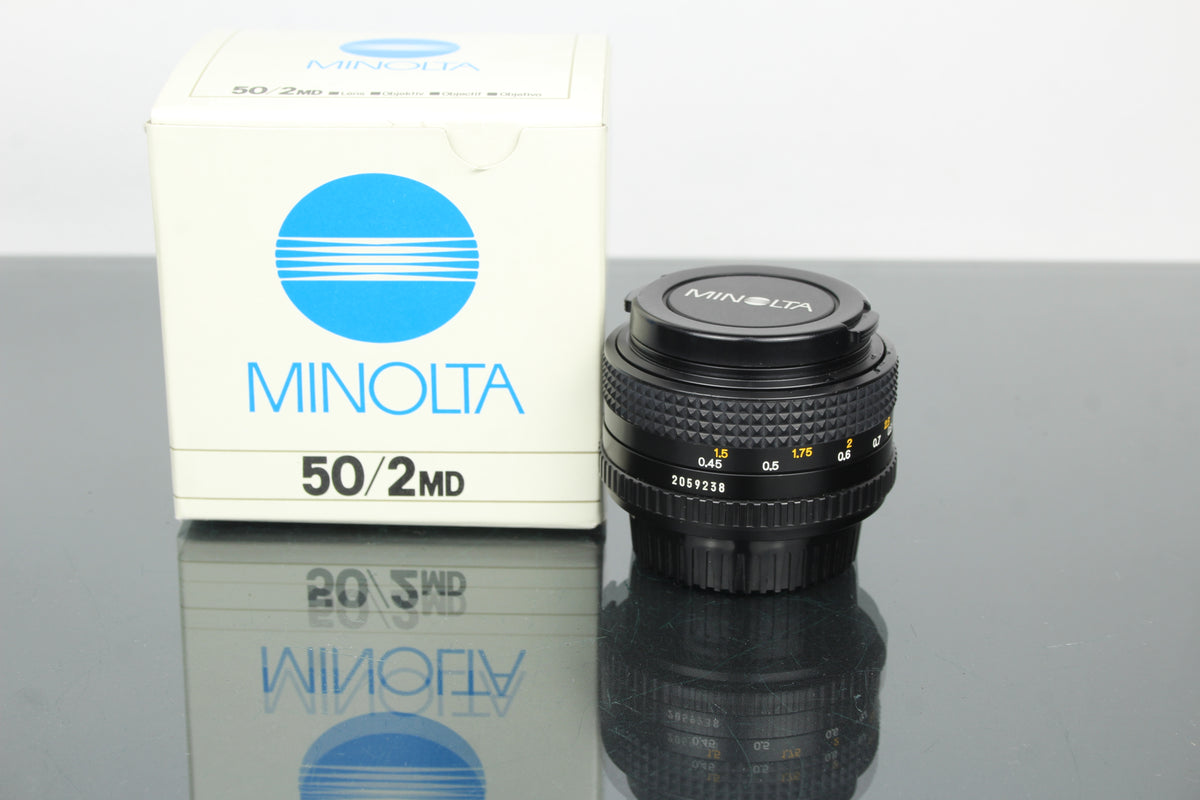 Minolta MD 50mm 1:2 49mm lens (MD mount)