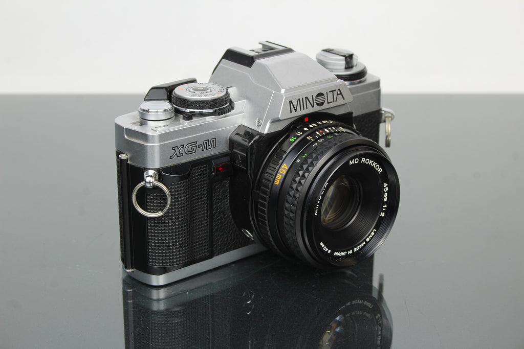 Minolta XG-M + 45mm 1:2 Minolta MD Rokkor lens