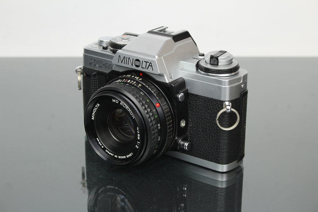 Minolta XG-M + 45mm 1:2 Minolta MD Rokkor lens