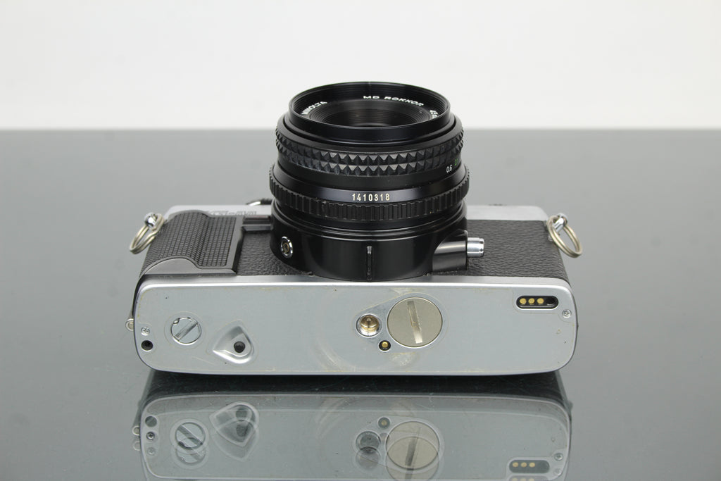 Minolta XG-M + 45mm 1:2 Minolta MD Rokkor lens