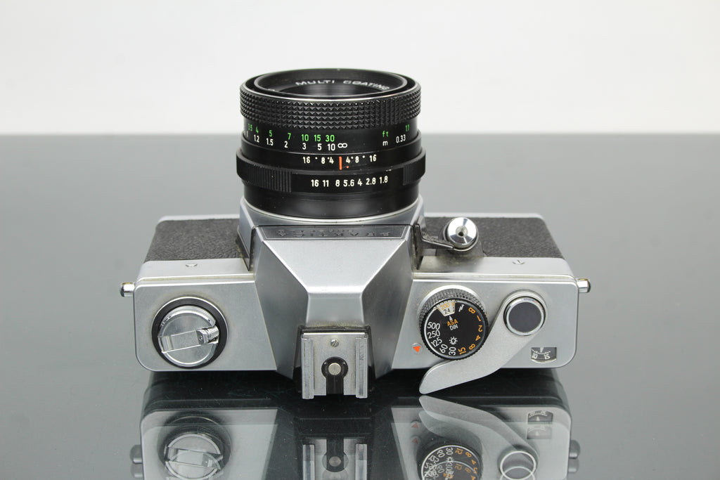 <tc>Praktica</tc> super TL2 + Pentacon elektrisk 50mm 1.8 M42 objektiv